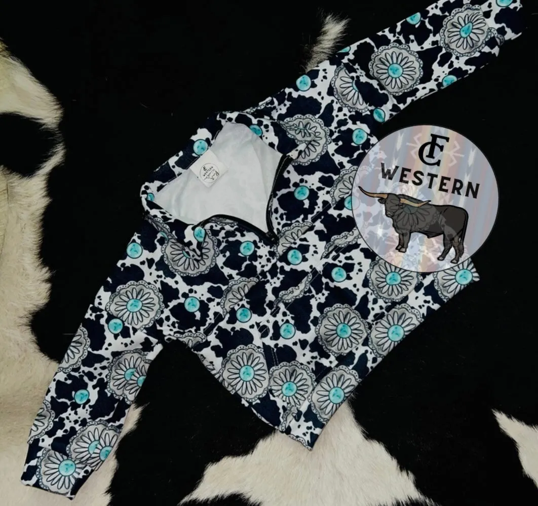 Adult Mooey Turquoise Half Zip (READ FULL DESCRIPTION)