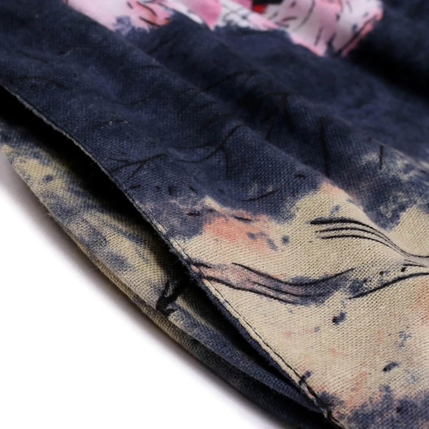 Alalaso Men Women Cotton Baggy Hippie Yoga Harem Pants Funky Printed Plus Size Trousers with Pockets