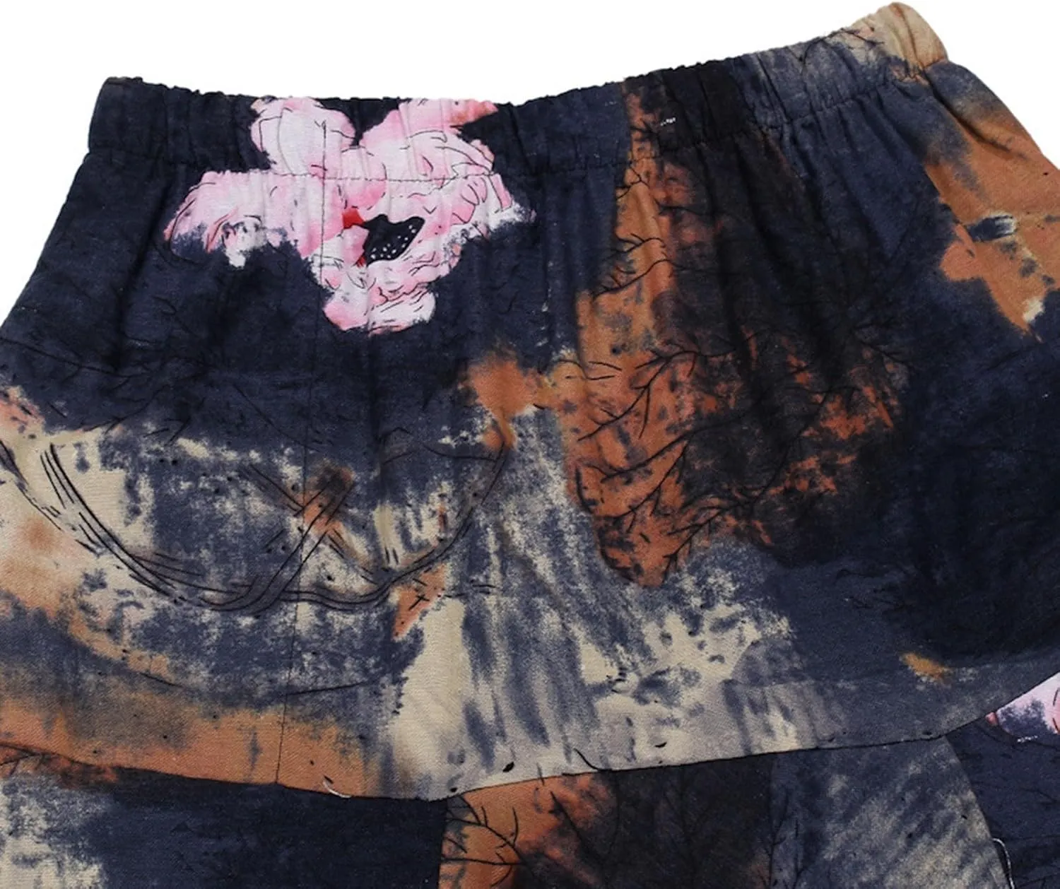 Alalaso Men Women Cotton Baggy Hippie Yoga Harem Pants Funky Printed Plus Size Trousers with Pockets