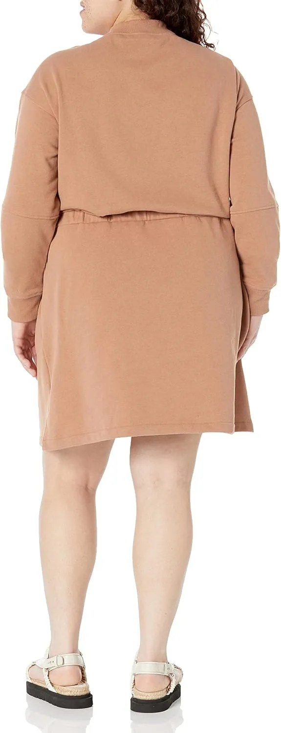 Amazon Essentials Women's Waisted Sweatshirt Dress (Available in Plus Size)