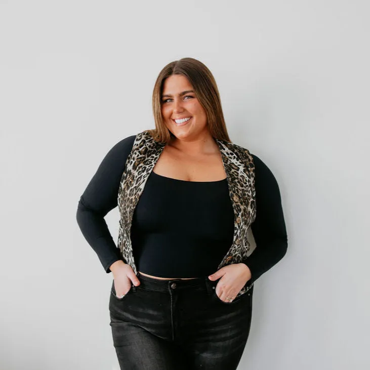 Amora Leopard Print Vest