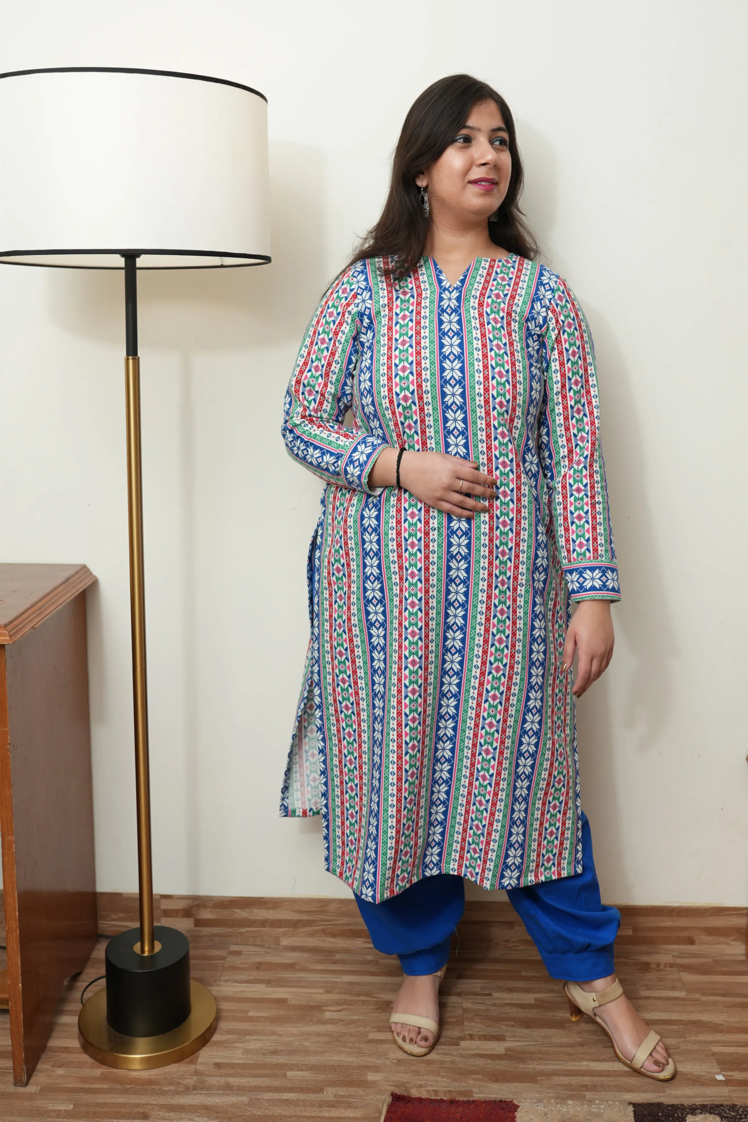 Arctic Echoes Woollen Afghani Suit