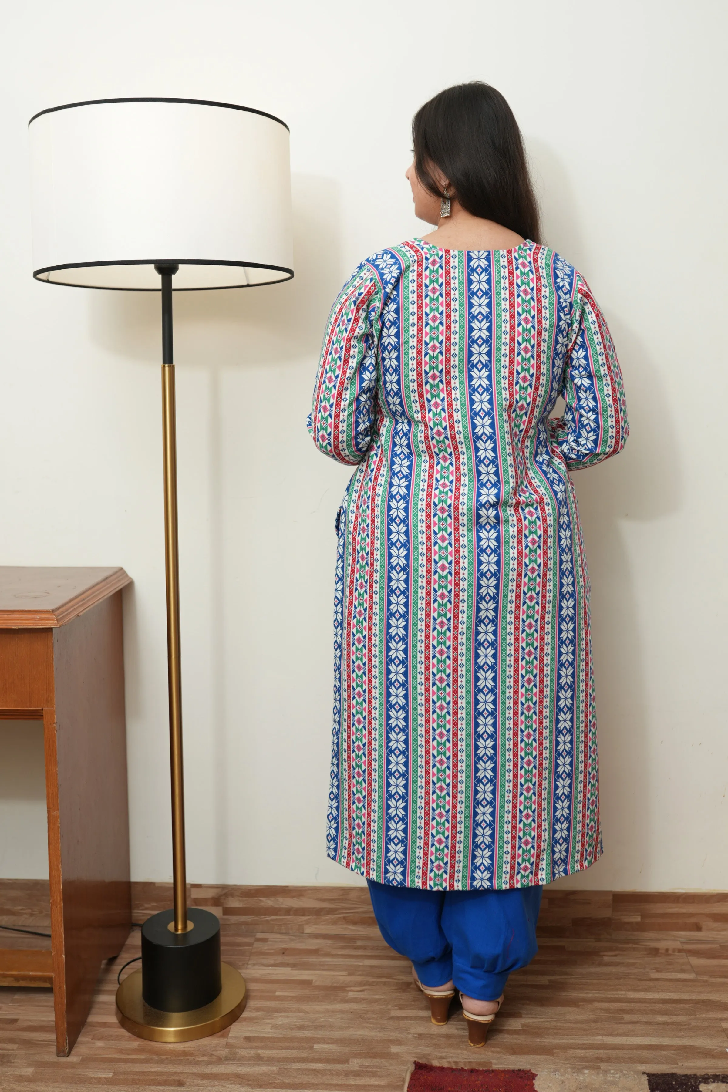 Arctic Echoes Woollen Afghani Suit