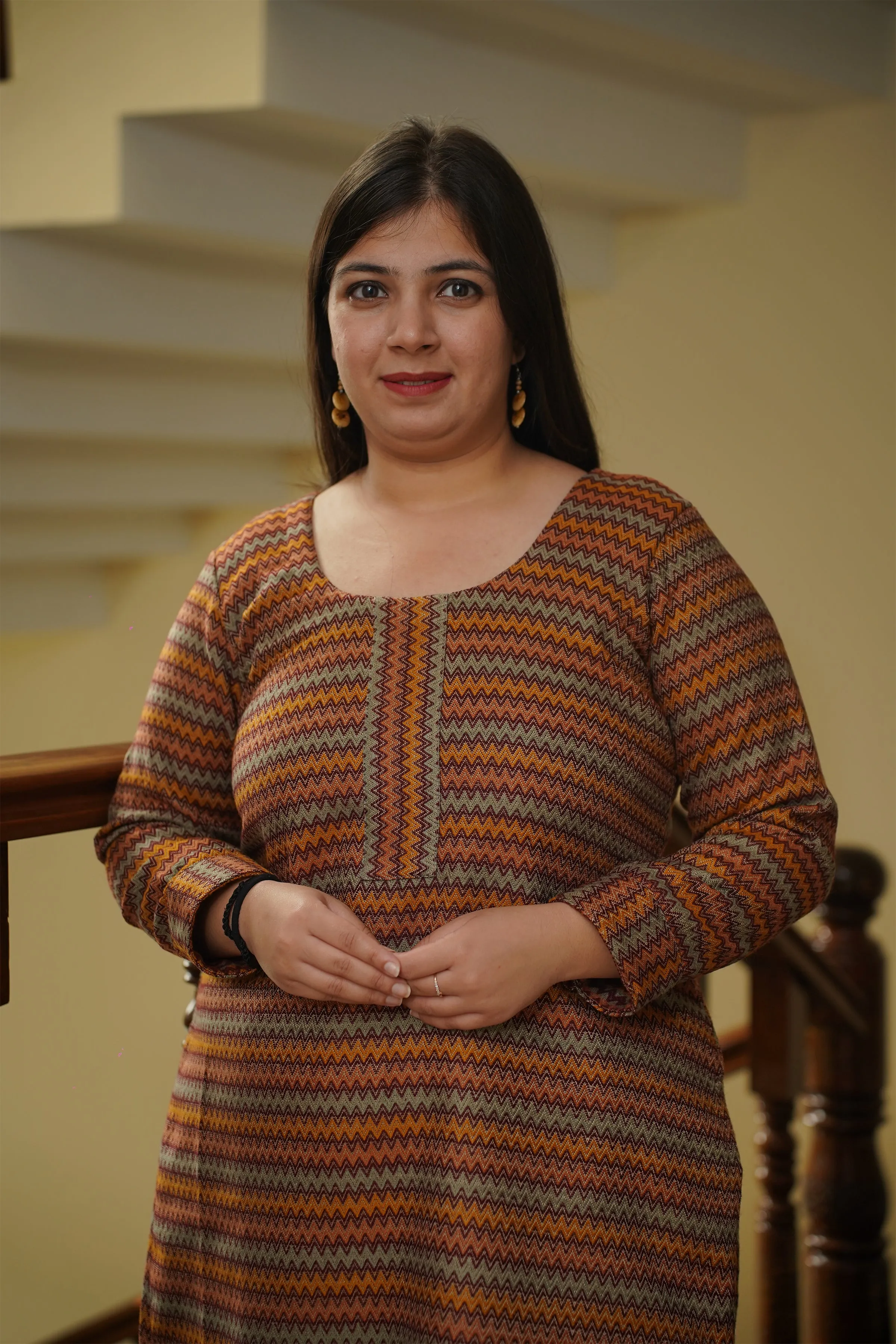 Autumn Spice Woollen Kurta Set