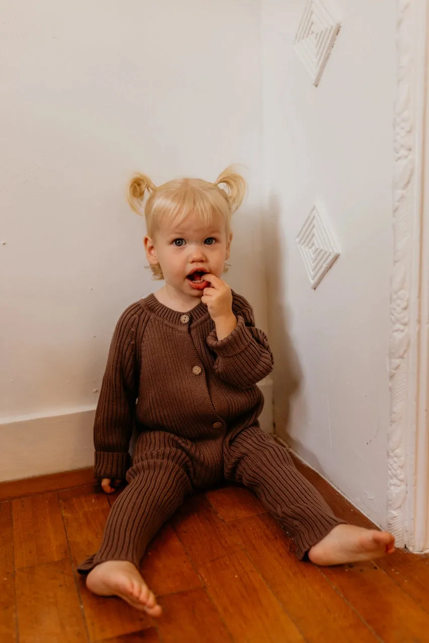 Ava Cotton Knit Onesie