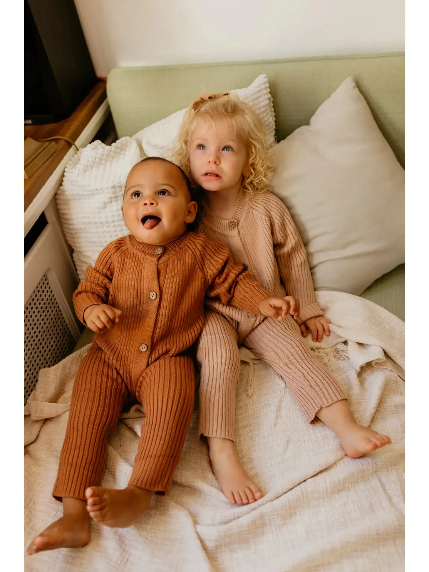 Ava Cotton Knit Onesie