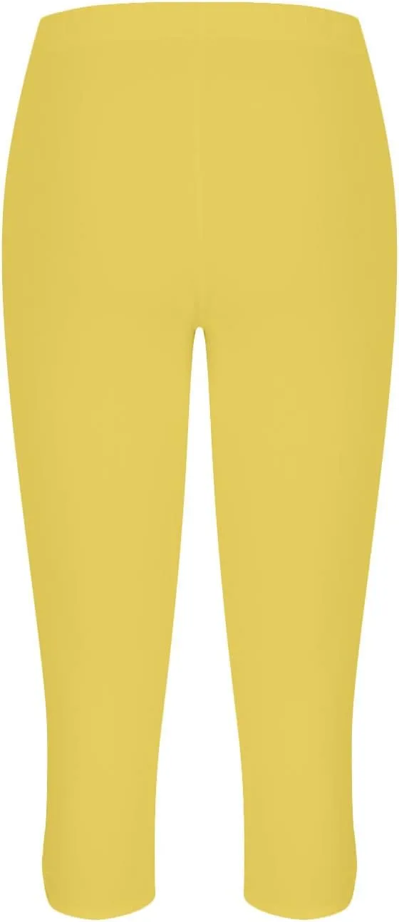 Capri Leggings for Women 2024 Summer Plus Size Capris Knee Length Casual Workout Yoga Capri Pants Beach Cropped Pants
