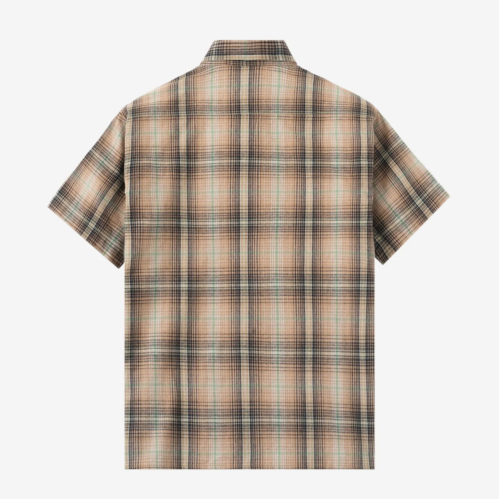College Days II Short Sleeve Flannel - Brown Black