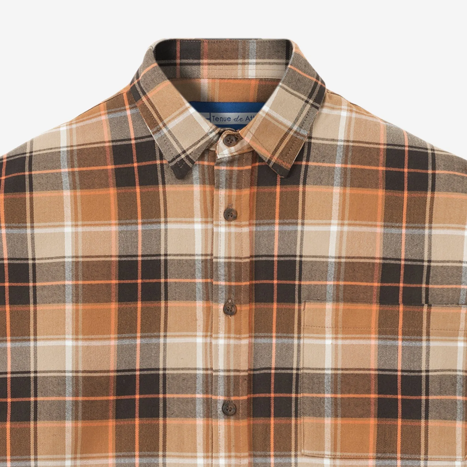 College Days II Short Sleeve Flannel - Brown