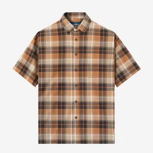 College Days II Short Sleeve Flannel - Brown