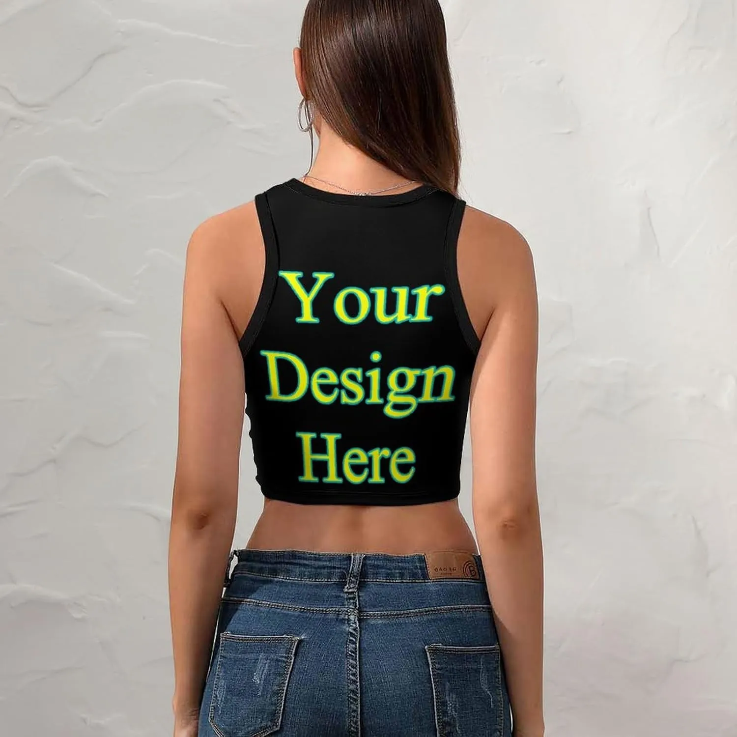 Custom Tank Top Bra Custom Yoga Vest for Women, Women's Workout Crop Top, Personalized Women Sport Bra Tight Tops