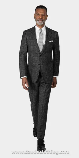 Dark Gray Plaid Suit