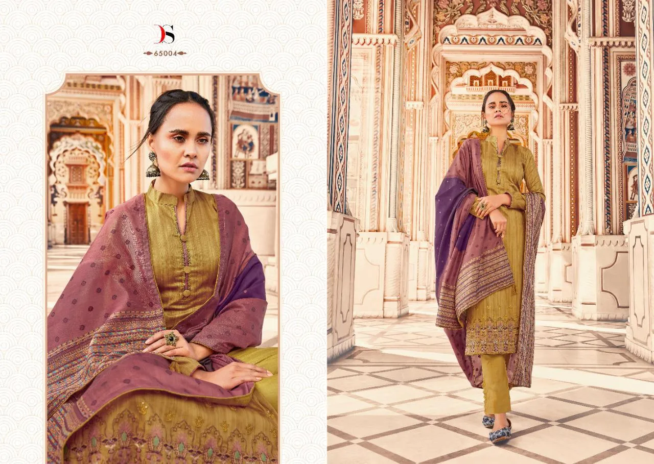DEEPSY SUITS BRINGS ABSTRACT JAM COTTON PRINTED DRESS MATERIAL