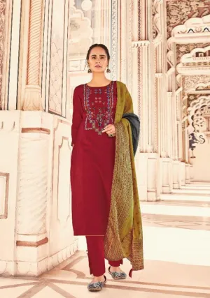 DEEPSY SUITS BRINGS ABSTRACT JAM COTTON PRINTED DRESS MATERIAL