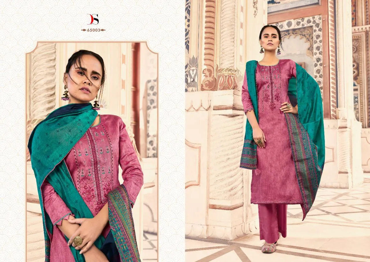 DEEPSY SUITS BRINGS ABSTRACT JAM COTTON PRINTED DRESS MATERIAL