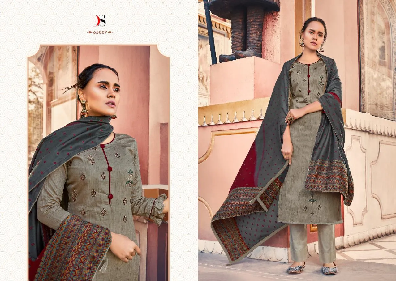 DEEPSY SUITS BRINGS ABSTRACT JAM COTTON PRINTED DRESS MATERIAL