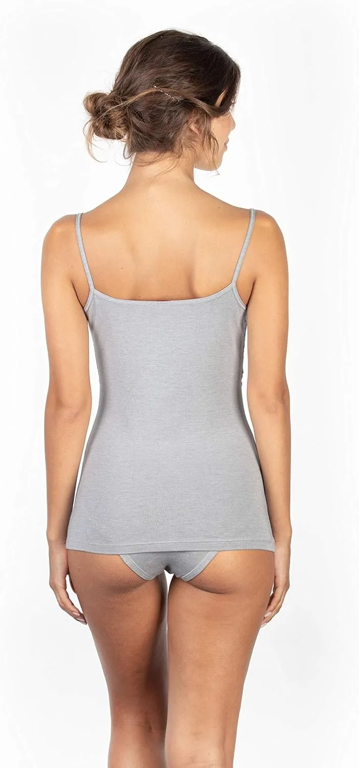 EGI  Luxury Modal Women's Lace-Trimmed Camisole. Proudly Made in Italy.