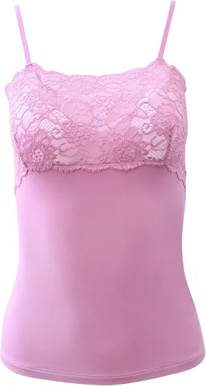 EGI  Luxury Modal Women's Lace-Trimmed Camisole. Proudly Made in Italy.