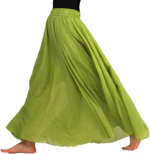FEOYA Maxi Skirts for Women Cotton Linen Bohemian Long Skirt Two Layer Swing A-Line Flowy Skirt
