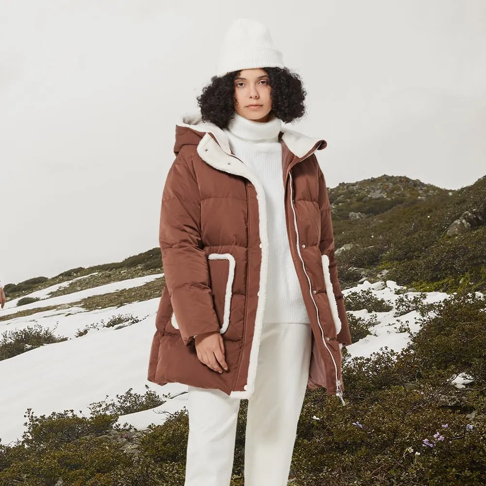 Fitouch Mary Women's Short Down Puffer Coat Jacket | Thicken | 750  Fill Power