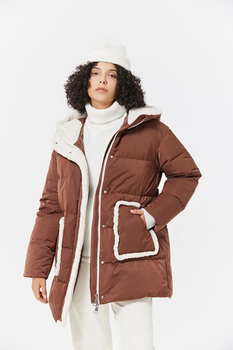 Fitouch Mary Women's Short Down Puffer Coat Jacket | Thicken | 750  Fill Power