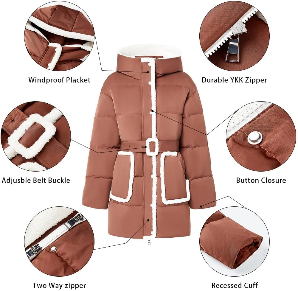 Fitouch Mary Women's Short Down Puffer Coat Jacket | Thicken | 750  Fill Power