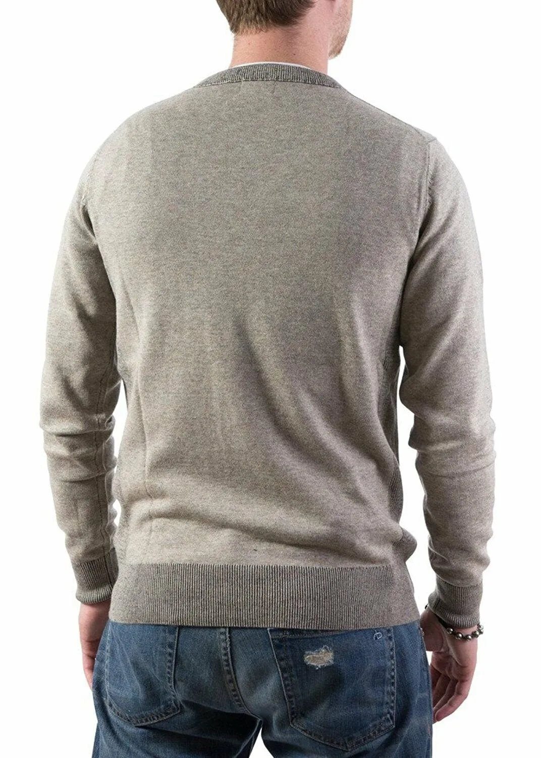 F/X Fusion Trend Men's Luxury Fitted Ribbed Crew Neck Sweater - Available in Colors - CLEARANCE - FINAL SALE