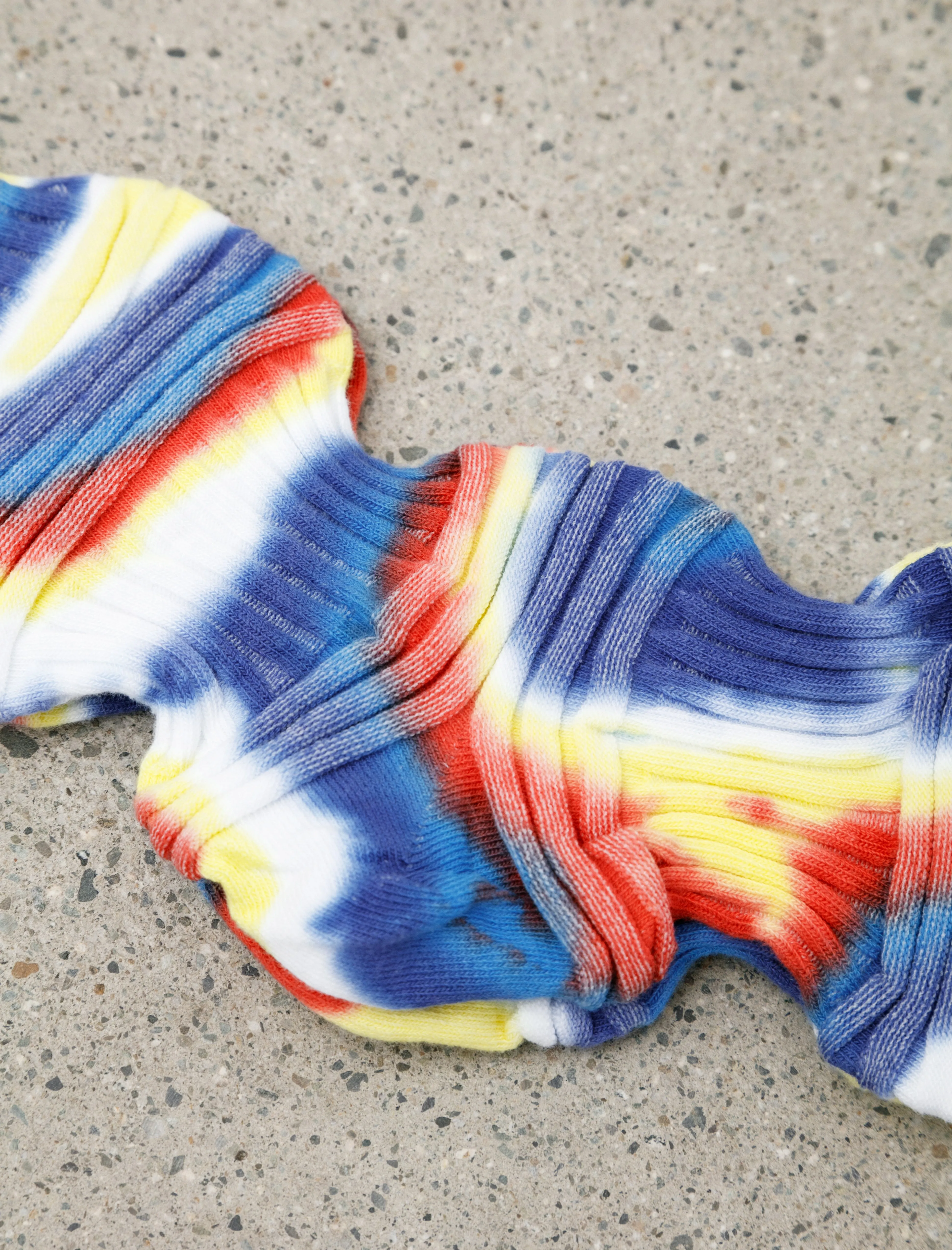 Garter Rib Socks Chusen Dye Multi