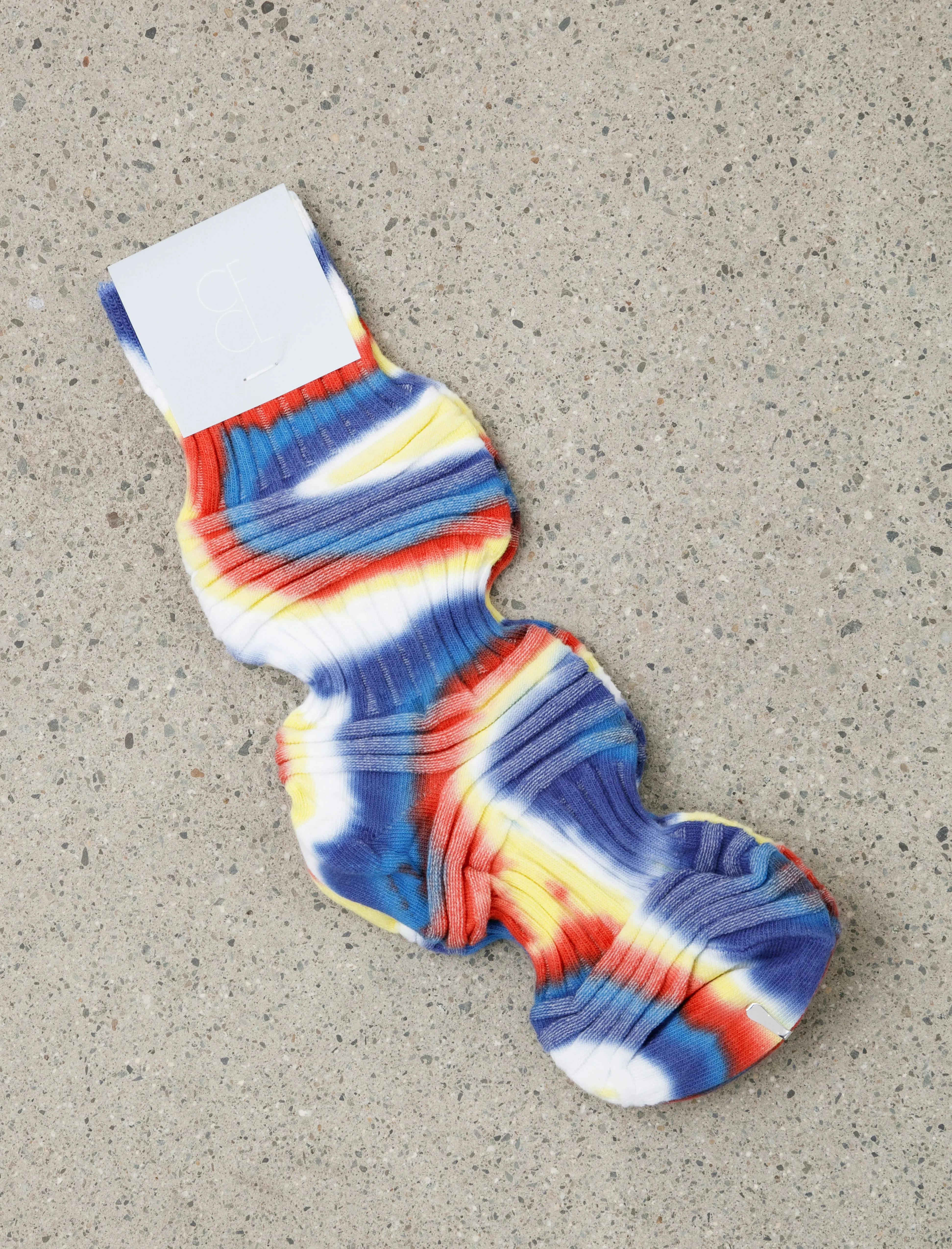 Garter Rib Socks Chusen Dye Multi