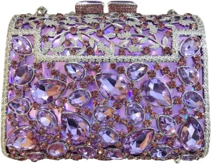 Glitter Crystals Women's Prom Evening Party Wedding Clutch Bag Clutch Purse Handbag Bridal Bag