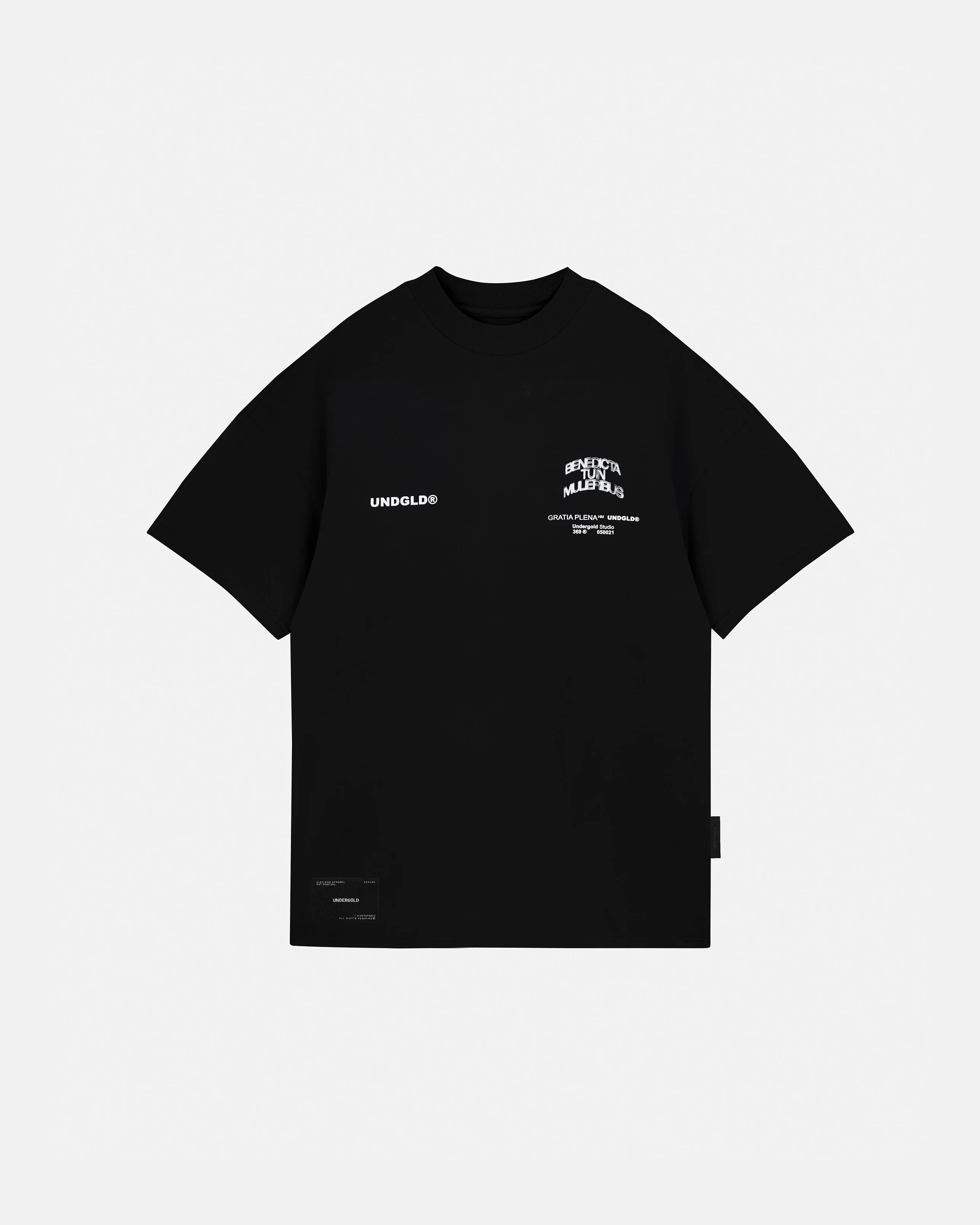 Gratia Plena Benedicta Tshirt Black
