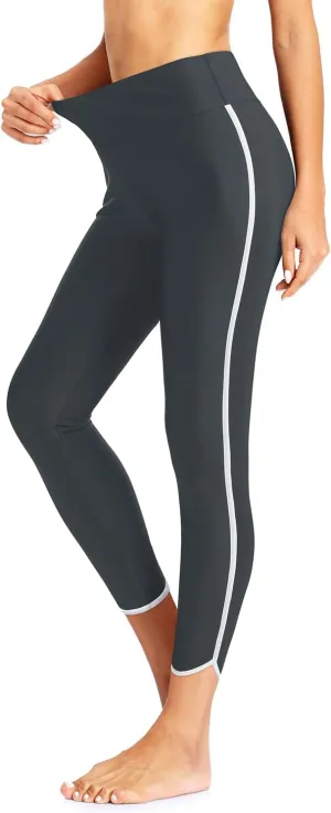Holipick High Waisted Swim Pants for Women - Swimming Leggings Swimsuit UPF 50  Rash Guard