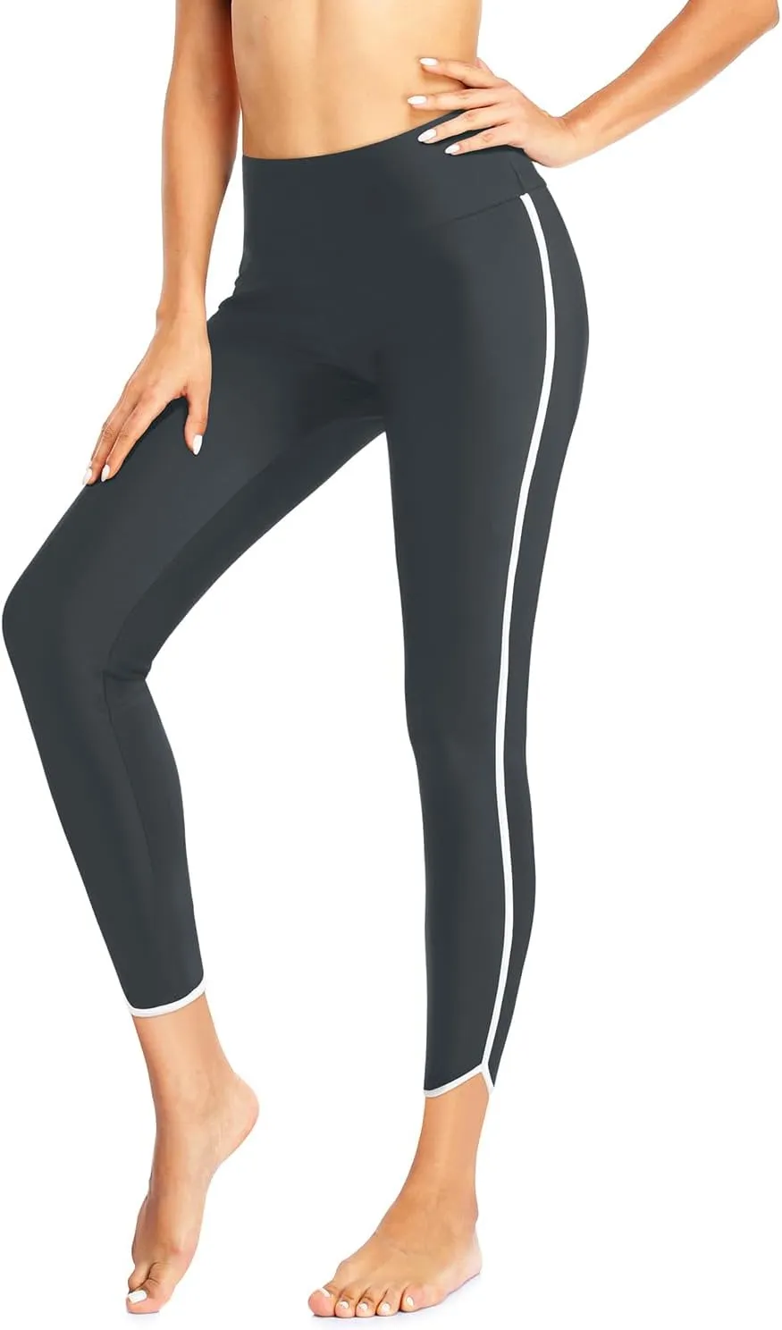 Holipick High Waisted Swim Pants for Women - Swimming Leggings Swimsuit UPF 50  Rash Guard