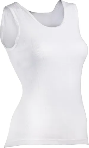 Indera Women's Lace Trimmed Vest 100-Percentage Cotton 1x1 Rib (3-Pack)