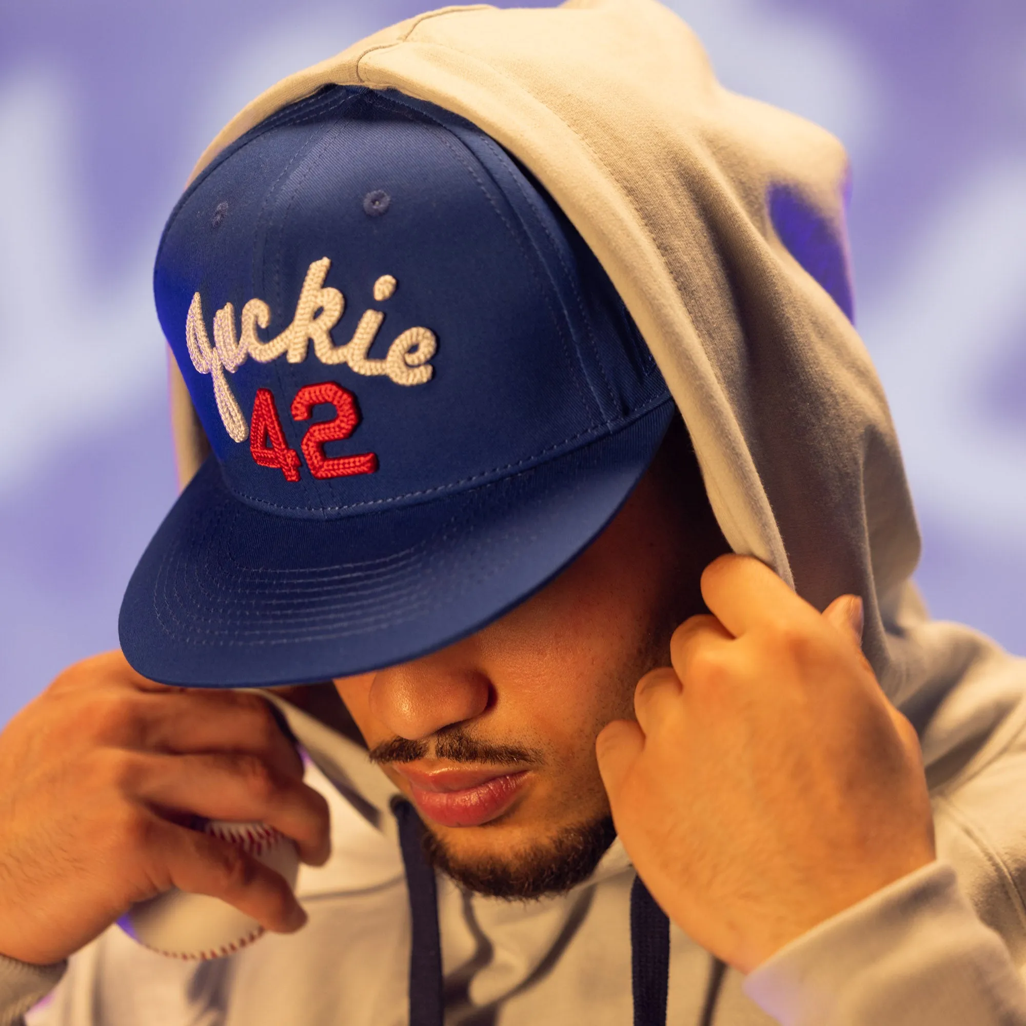 Jackie Robinson 42 Chain Stitch Cap