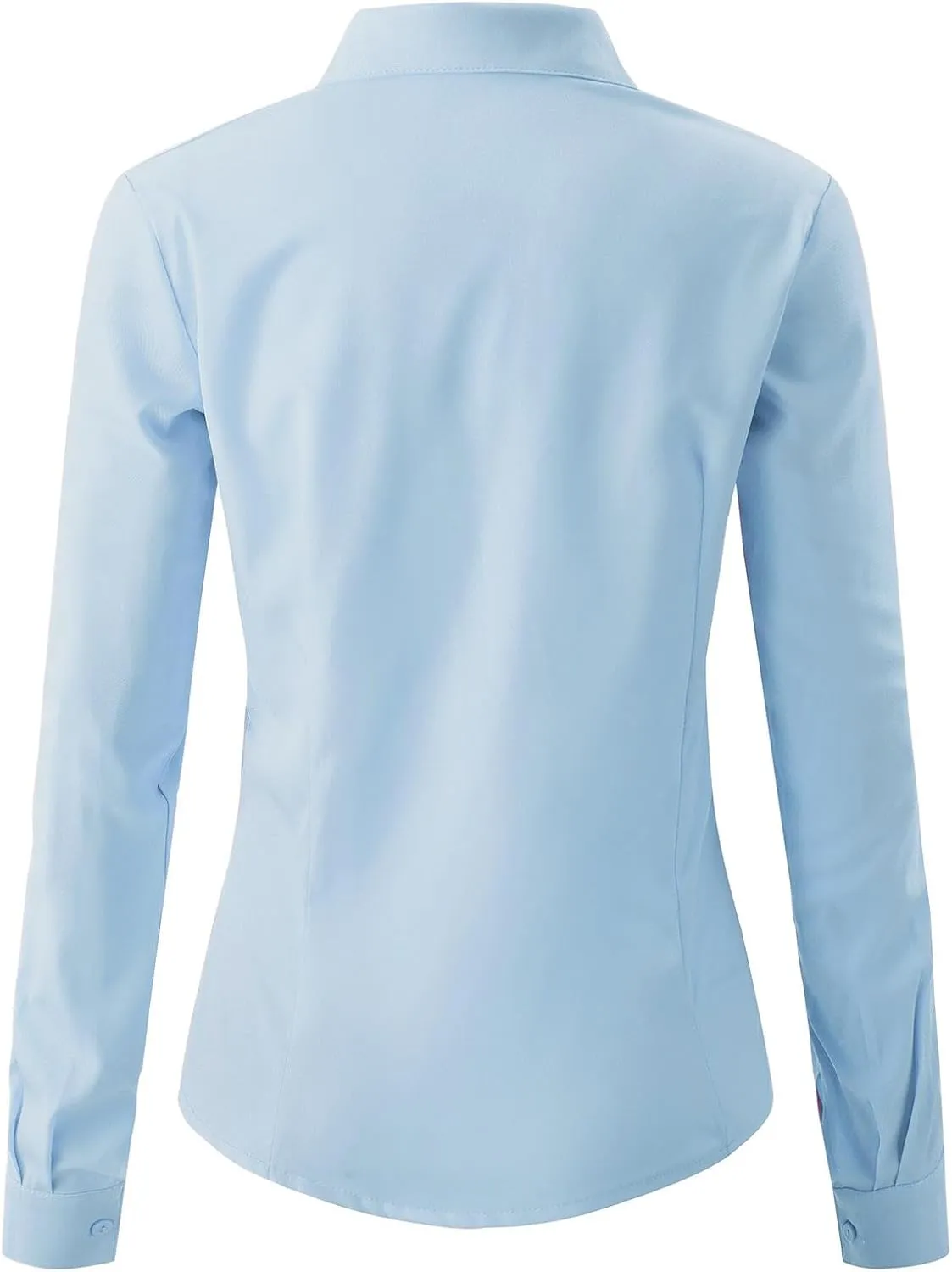 jonivey Womens Long Sleeve Button Down Stretch Dress Shirt Soft Wrinkle Free Work Casual Business Office Blouse