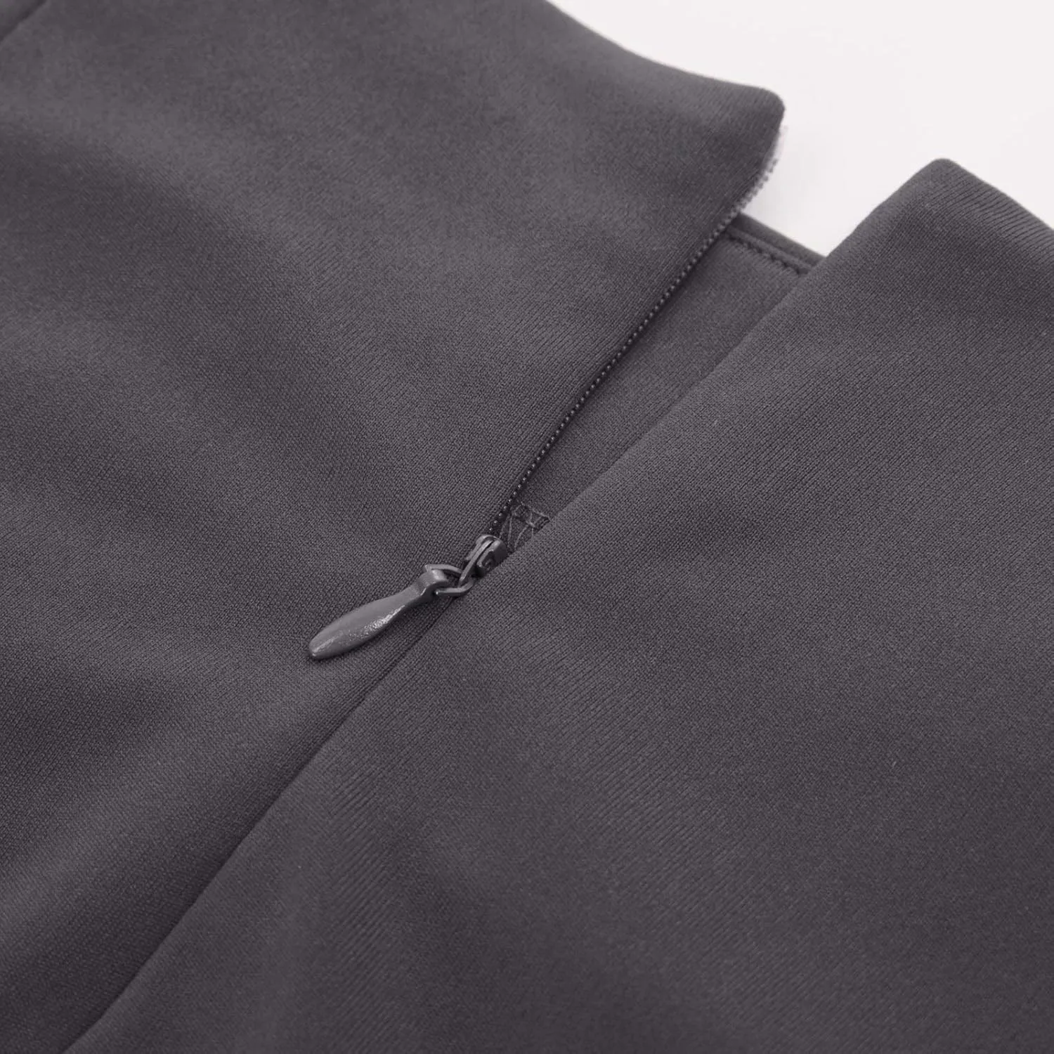 Kate Kasin Wear to Work Pencil Skirts for Women Elastic High Waist Wrap Front Knee Length Bodycon Skirt Tummy Control