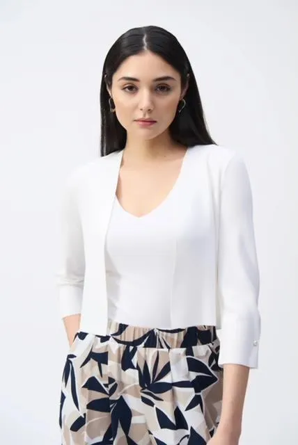 Knit Cover-Up With Pearl Ornament