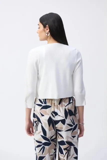 Knit Cover-Up With Pearl Ornament