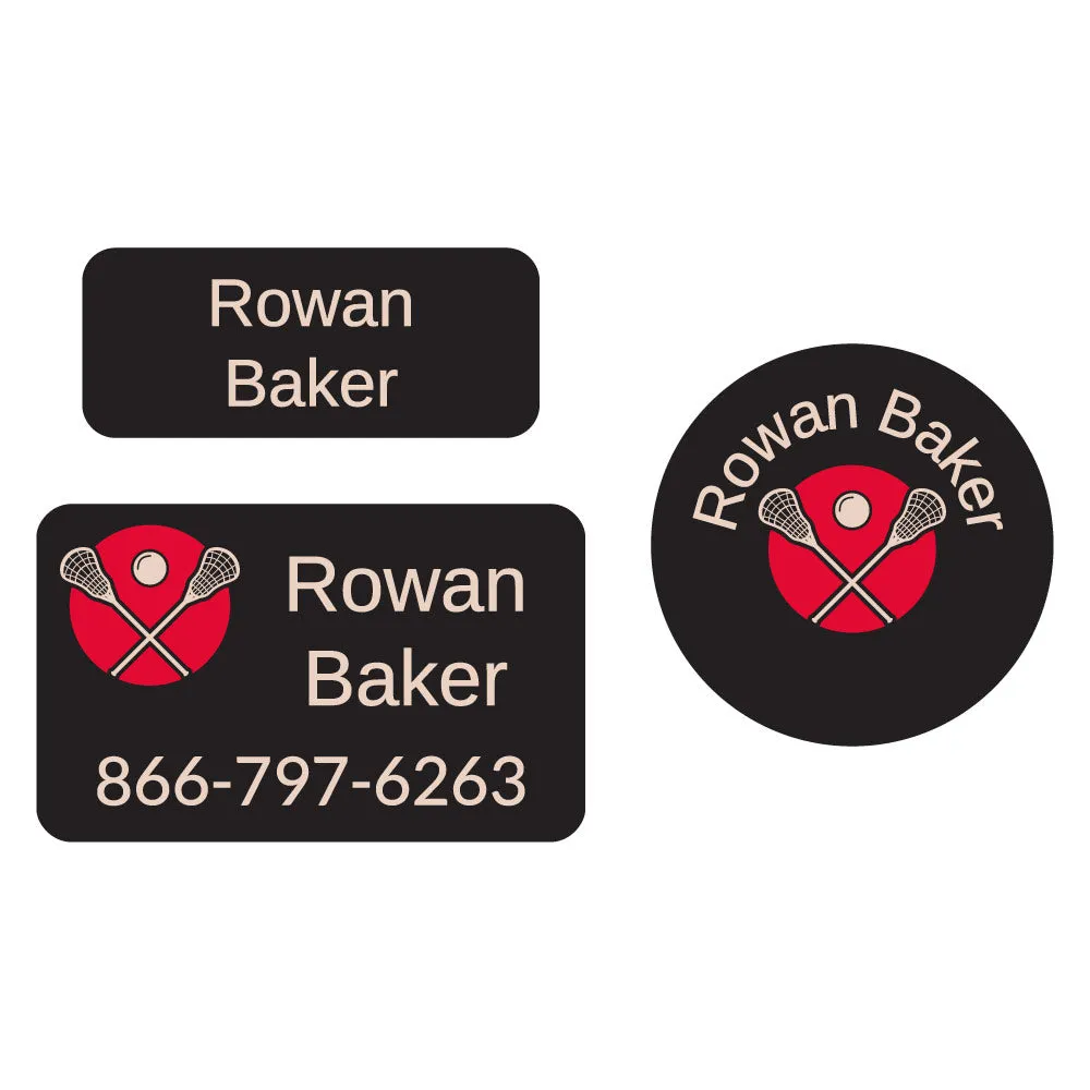 Lacrosse Clothing Labels Pack