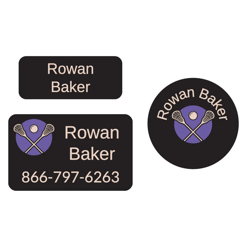 Lacrosse Clothing Labels Pack