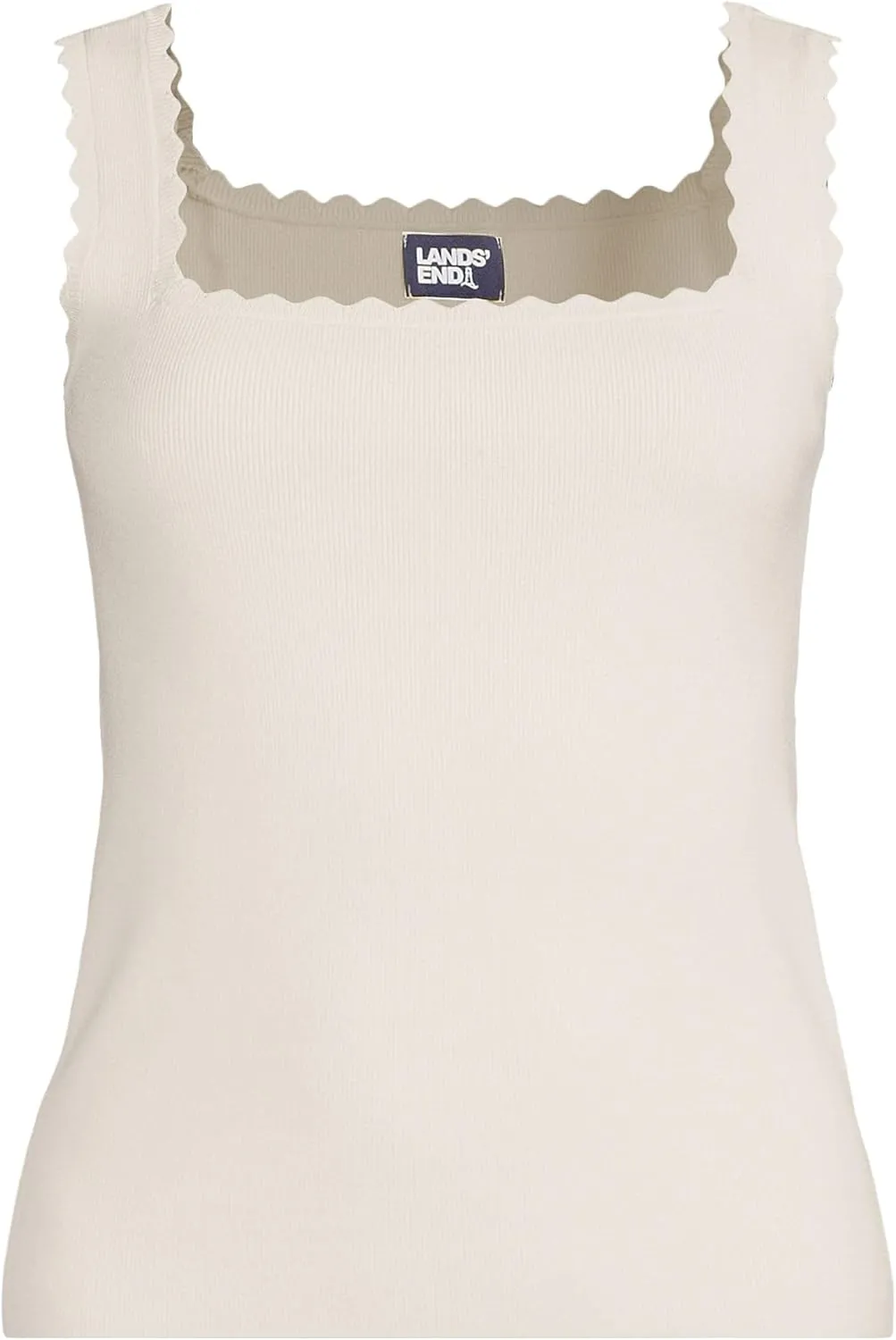 Lands' End Women's High Retention Square Neck Tank Sweater