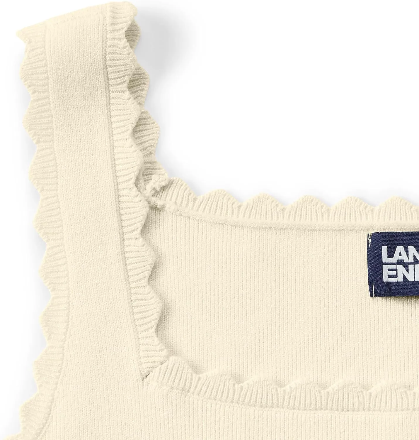 Lands' End Women's High Retention Square Neck Tank Sweater