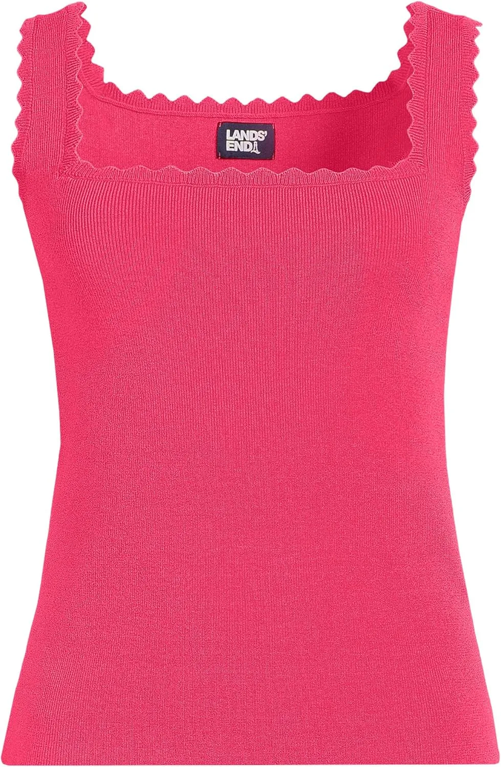 Lands' End Women's High Retention Square Neck Tank Sweater