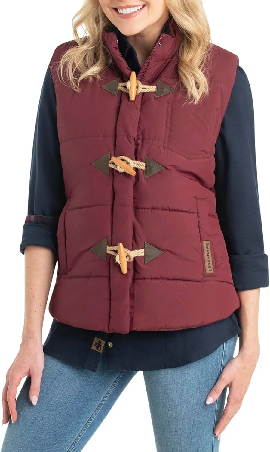 Legendary Whitetails Women's Quilted Toggle Puffer Vest