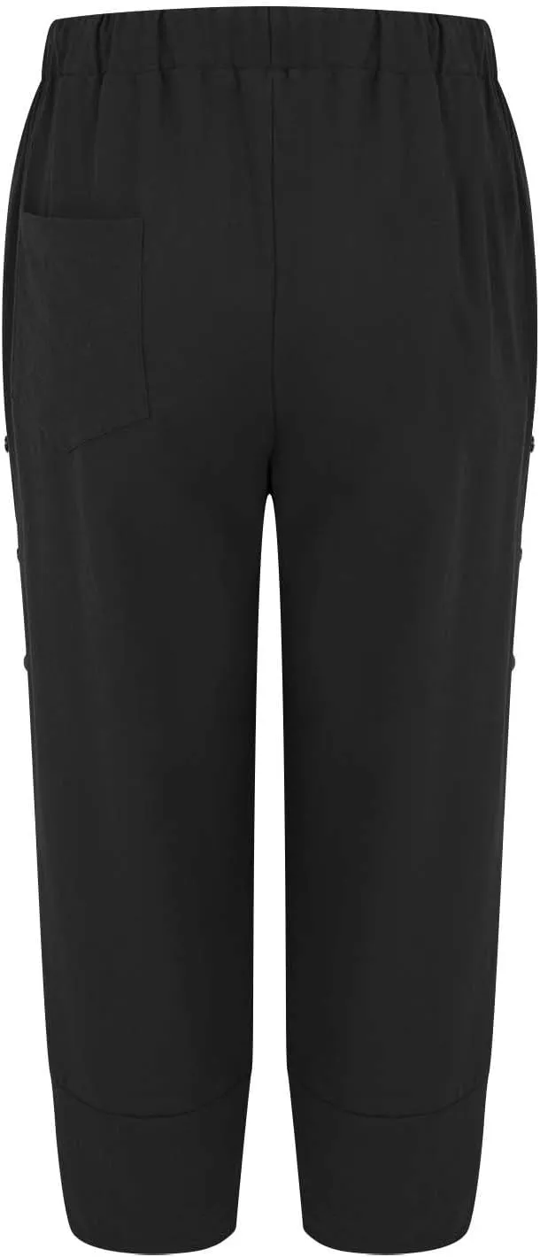 Linen Pants for Women 2025 Summer High Waist Elastic Straight Leg Lounge Pant Casual Loose Buttons Beach Trousers