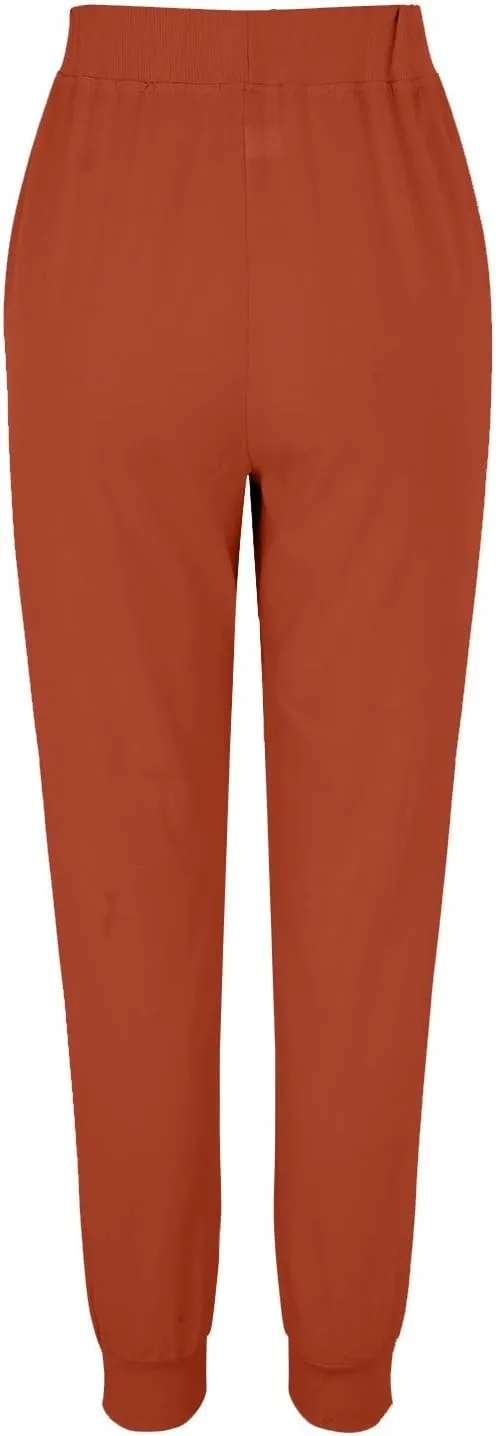 Linen Pants for Women Casual 2024 Summer Drawstring Elastic High Waist Palazzo Pants Straight Wide Leg Lounge