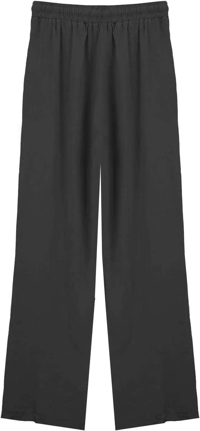 Linen Pants for Womens Summer Pants for Women 2025 Cotton & Linen Drawstring Trousers with Pockets for Travel Work