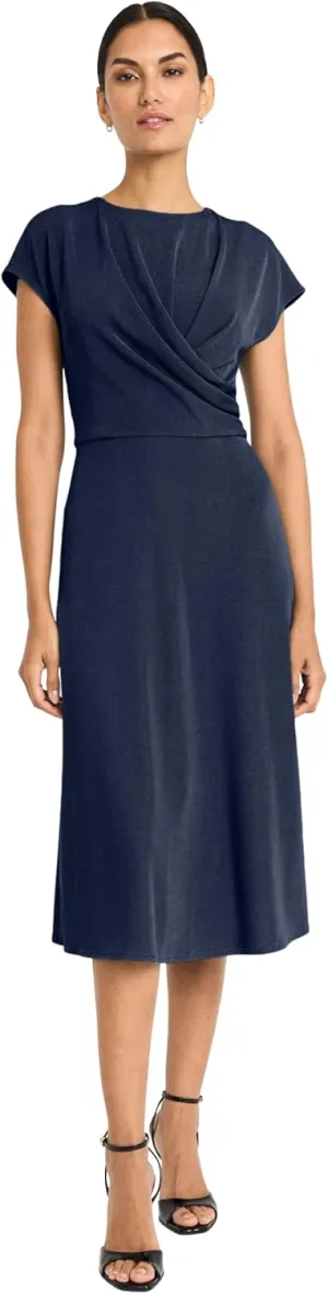 Maggy London Women's Draped Bodice Maxi Dress