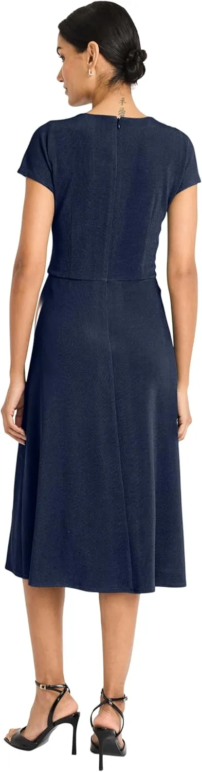Maggy London Women's Draped Bodice Maxi Dress